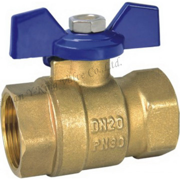 Brass Lockable Water Ball Valve with Aluminum Handle1/2" (YD-1029)